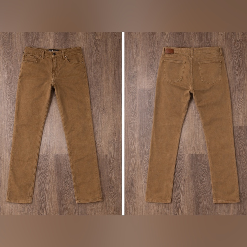 PAIGE Federal Slim Straight Pants Brown Stretch Chino 32 Men’s